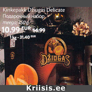 Allahindlus - Kinkepakk Džiugas Delicate