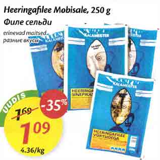 Allahindlus - Heeringafilee Mobisale, 250 g