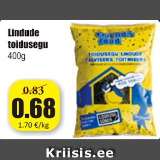 Allahindlus - Lindude toidusegu 400 g