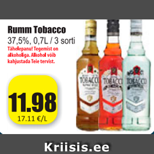 Allahindlus - Rumm Tobacco