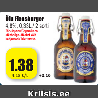 Allahindlus - Õlu Flensburger