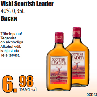 Allahindlus - Viski Scottish Leader