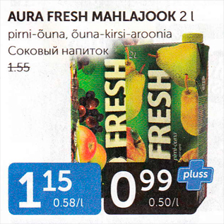 Allahindlus - AURA FRESH MAHLAJOOK 2 L