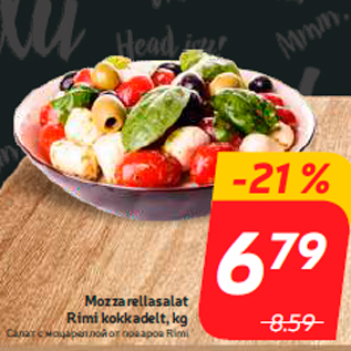 Allahindlus - Mozzarellasalat Rimi kokkadelt, kg