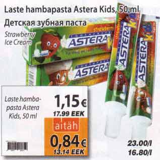 Allahindlus - Laste hambapasta Astera Kids