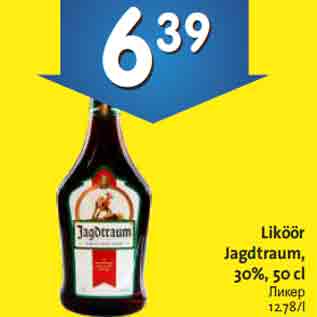 Allahindlus - Liköör Jagdtraum, 30%, 50 cl