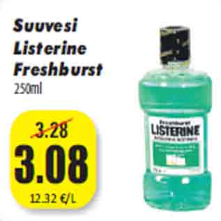 Allahindlus - Suuvesi Listerine Freshburst 250ml