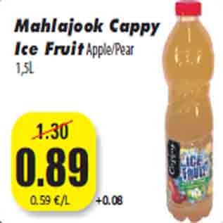 Allahindlus - Mahlajook Cappy Ice Fruit Apple/Pear 1,5L