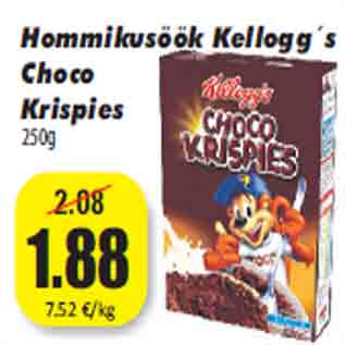 Allahindlus - Hommikusöök Kellogg´s Choco Krispies 250g