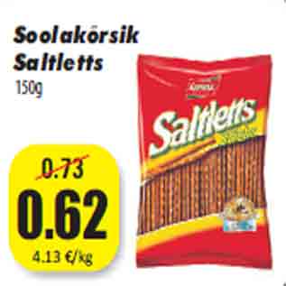 Allahindlus - Soolakõrsik Saltletts 150g