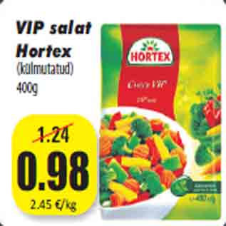 Allahindlus - VIP salat Hortex (külmutatud) 400g