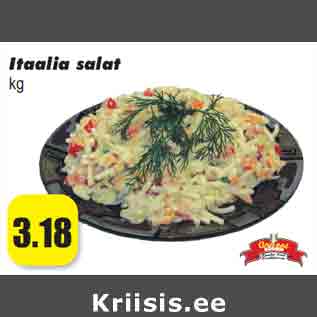 Allahindlus - Itaalia salat kg