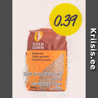 Allahindlus - Gold Corn nisukruup, 800 g