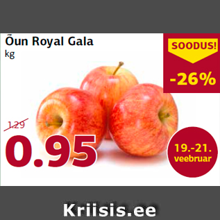 Allahindlus - Õun Royal Gala kg