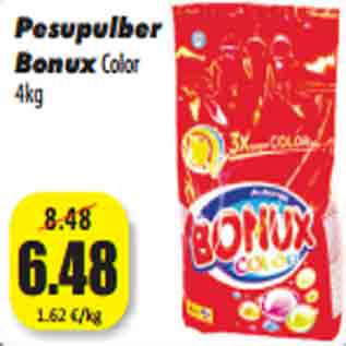 Allahindlus - Pesupulber Bonux Color 4kg