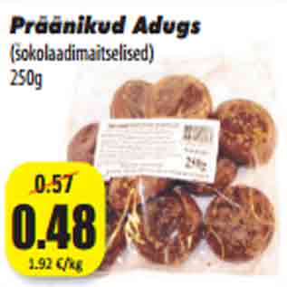 Allahindlus - Präänikud Adugs (sokolaadimaitselised) 250g