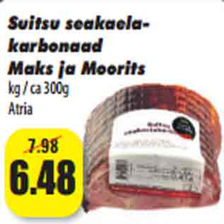 Allahindlus - Suitsu seakaelakarbonaad Maks ja Moorits kg / ca 300g Atria