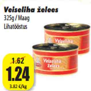 Allahindlus - Veiseliha želees 325g / Maag Lihatööstus