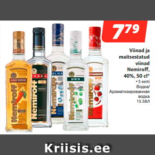 Allahindlus - Viinad ja maitsestatud viinad Nemiroff, 40%, 50 cl*