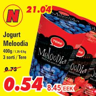 Allahindlus - Jogurt Meloodia