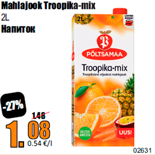 Allahindlus - Mahlajook Troopika-mix 2L