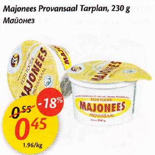 Allahindlus - Majonees Provansaal Tarplan, 230 g