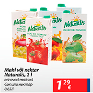 Allahindlus - Mahl või nektar Naturalis, 2 l