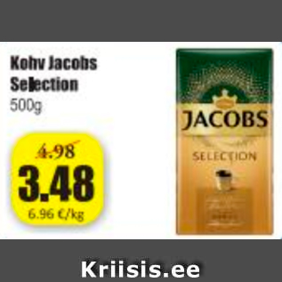 Allahindlus - Kohv Jacobs Selection 500 g