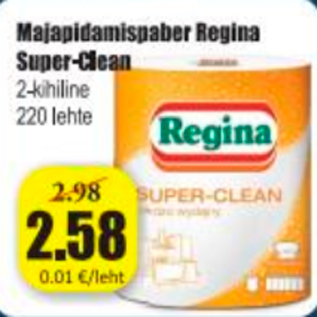 Allahindlus - Majapidamispaber Regina Super-Clean