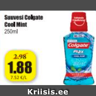 Allahindlus - Suuvesi Colgate Cool Mint 250 ml