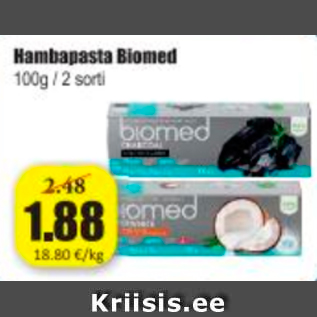 Allahindlus - Hambapasta Biomed