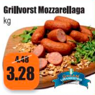 Allahindlus - Grillvorst Mozzarellaga kg