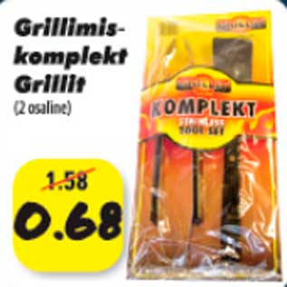 Allahindlus - Grillimiskomplekt Grillit (2 osaline)