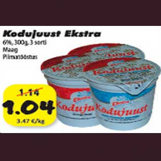 Allahindlus - Kodujuust Ekstra Maag Piimatööstus