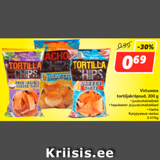 Allahindlus - Virtuosso tortiljakrõpsud, 200 g