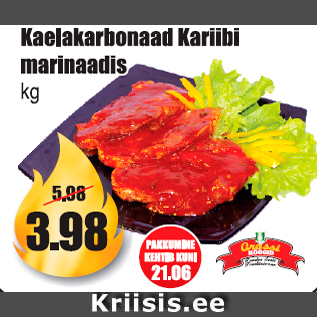 Allahindlus - Kaelakarbonaad Kariibi marinaadis kg