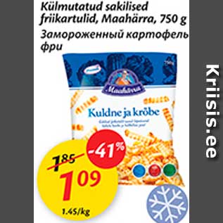 Allahindlus - Külmutatud sakilised friikartulid, Maahärra, 750 g