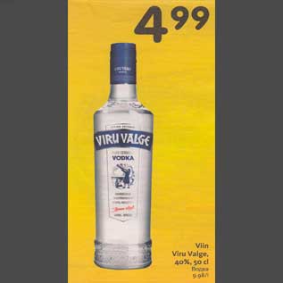 Allahindlus - Viin Viru Valge, 40%, 50 cl