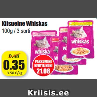 Allahindlus - Kiisueine Whiskas