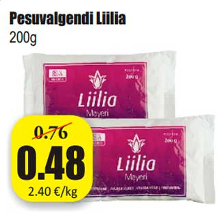 Allahindlus - Pesuvalgendi Liilia 200g