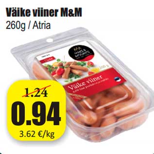 Allahindlus - Väike viiner M&M