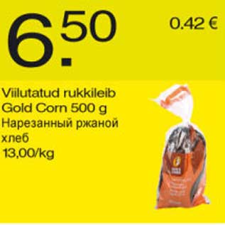 Allahindlus - Viilutatud rukkileib Gold Corn