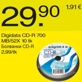 Allahindlus - Digidata CD-R 700