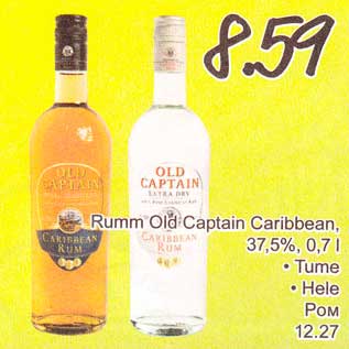 Allahindlus - Rumm Old Captain Caribbean