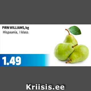 Allahindlus - PIRN WILLIAMS, kg