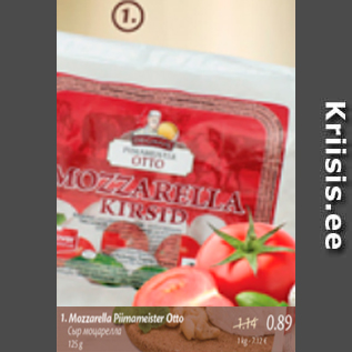 Allahindlus - Mozzarella Piimameister Otto, 125 g