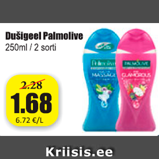 Allahindlus - Dušigeel Palmolive 250 ml / 2 sorti