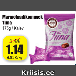 Allahindlus - Marmelaadikompvek Tiina