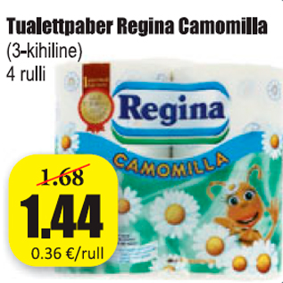 Allahindlus - Tualettpaber Regina Camomilla