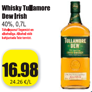 Allahindlus - Whisky Tullamore Dew Irish